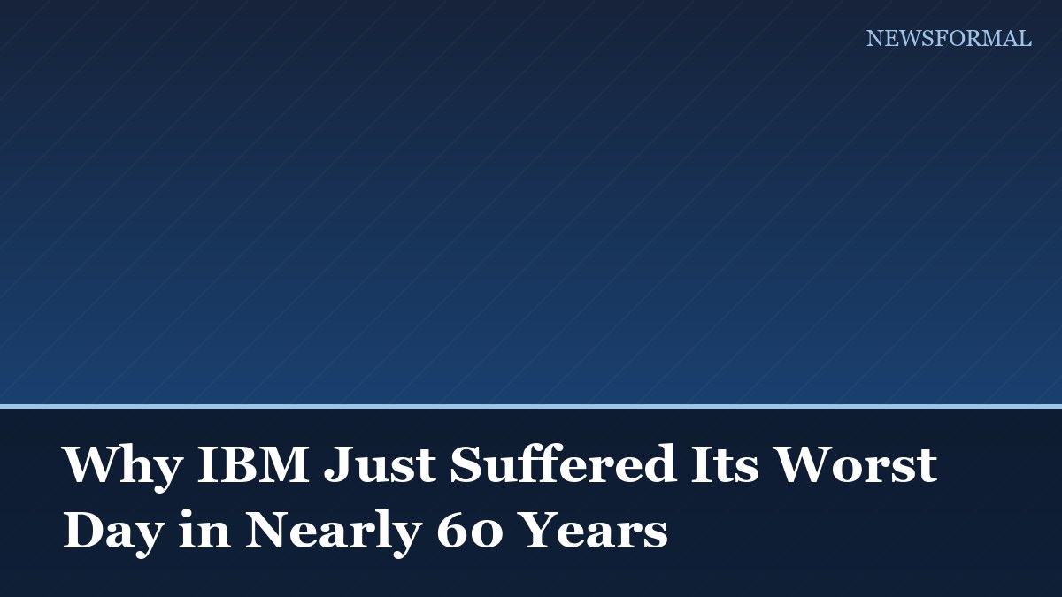 Why IBM Just Suffered Its Worst Day in Nearly 60 Years