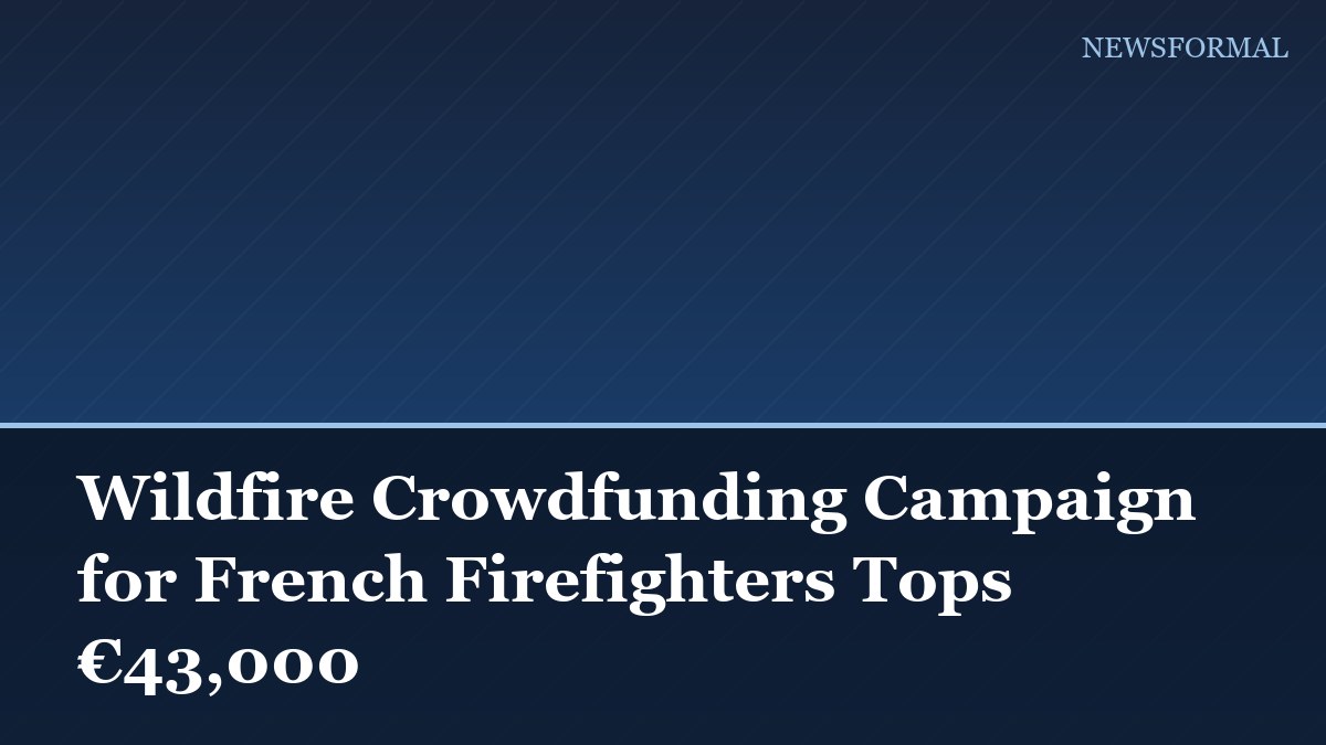 Wildfire Crowdfunding Campaign for French Firefighters Tops €43,000