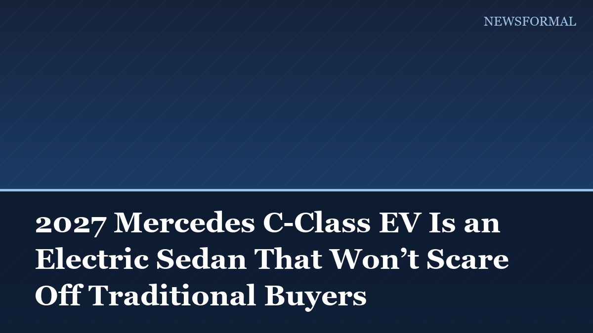 2027 Mercedes C-Class EV Is an Electric Sedan That Won’t Scare Off Traditional Buyers