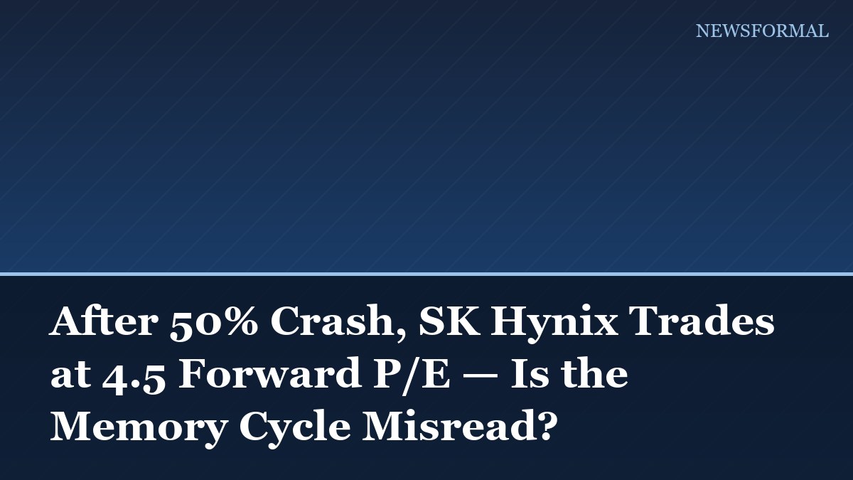 After 50% Crash, SK Hynix Trades at 4.5 Forward P/E — Is the Memory Cycle Misread?