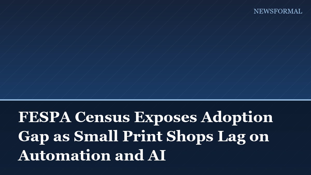 FESPA Census Exposes Adoption Gap as Small Print Shops Lag on Automation and AI