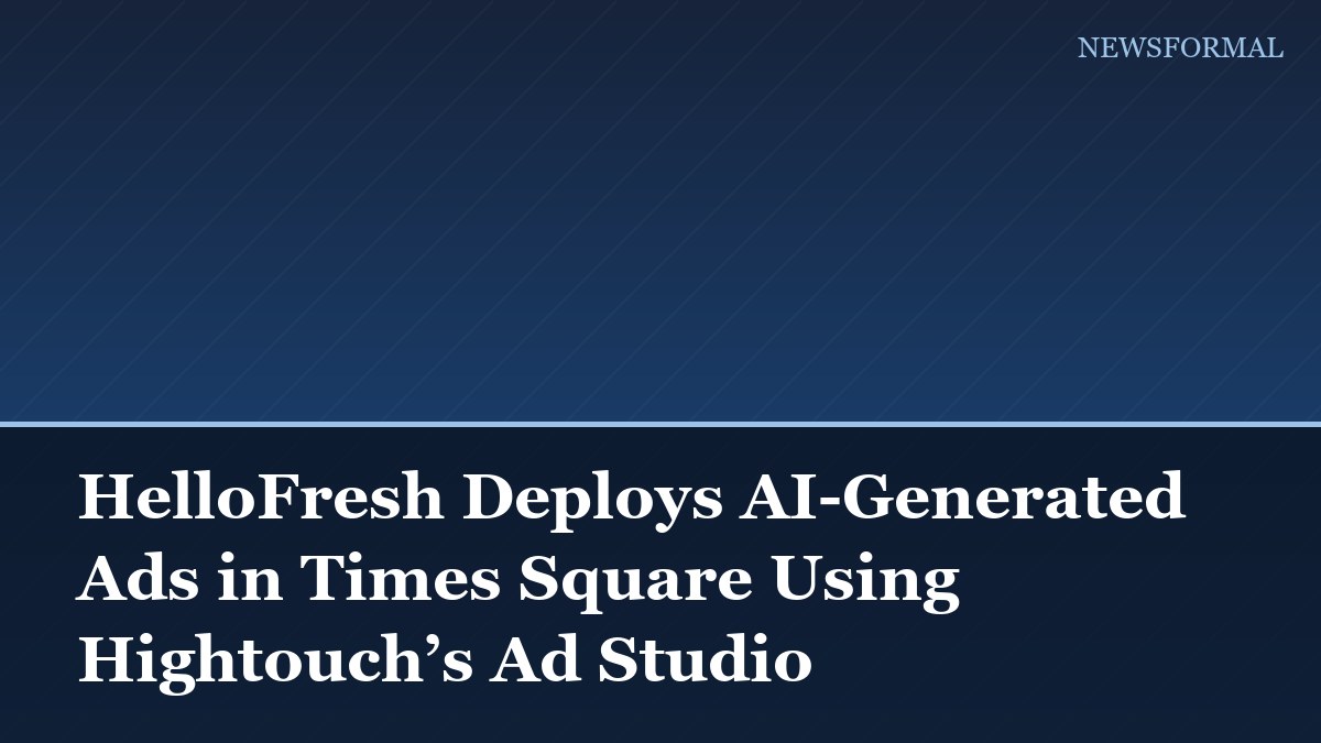 HelloFresh Deploys AI-Generated Ads in Times Square Using Hightouch’s Ad Studio