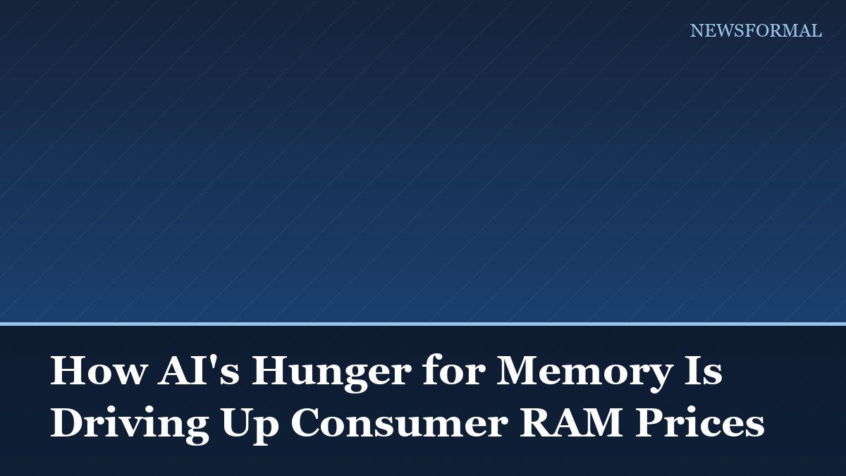 How AI's Hunger for Memory Is Driving Up Consumer RAM Prices