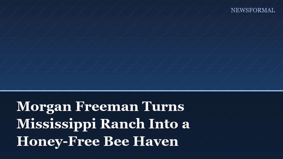 Morgan Freeman Turns Mississippi Ranch Into a Honey-Free Bee Haven