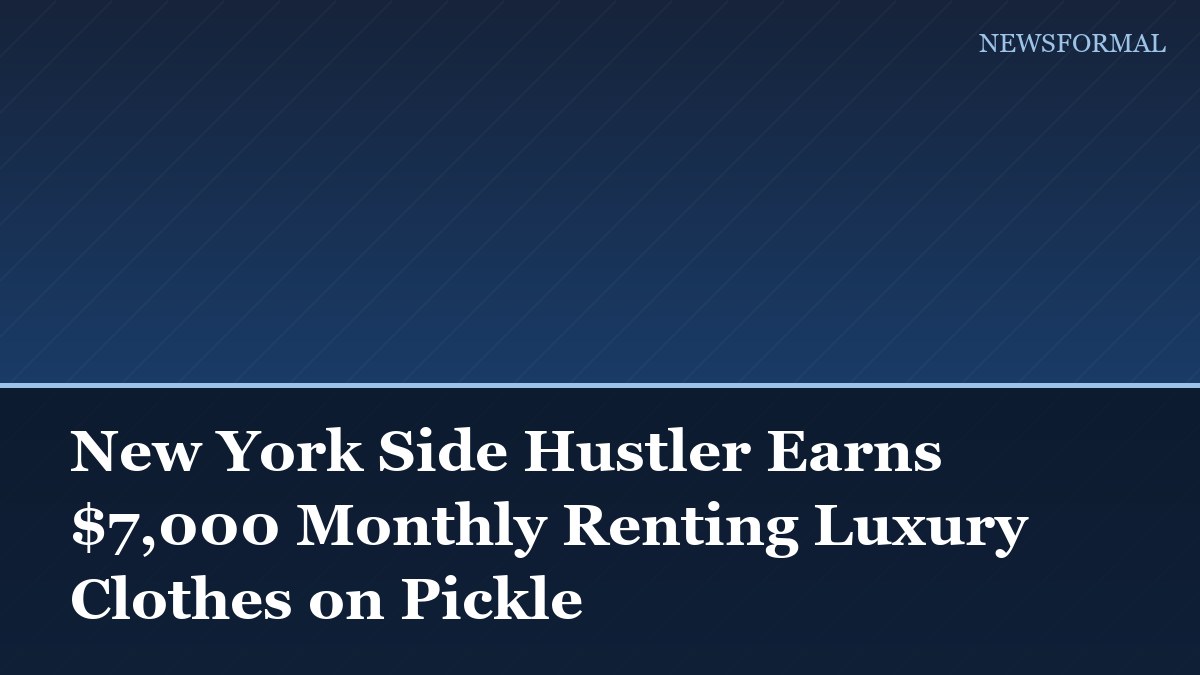 New York Side Hustler Earns $7,000 Monthly Renting Luxury Clothes on Pickle