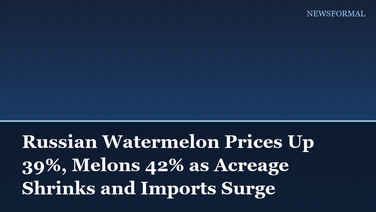Russian Watermelon Prices Up 39%, Melons 42% as Acreage Shrinks and Imports Surge
