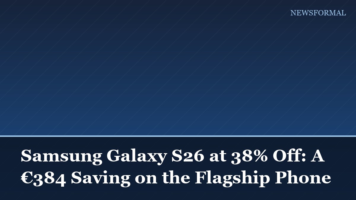 Samsung Galaxy S26 at 38% Off: A €384 Saving on the Flagship Phone