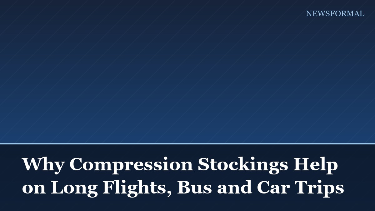 Why Compression Stockings Help on Long Flights, Bus and Car Trips