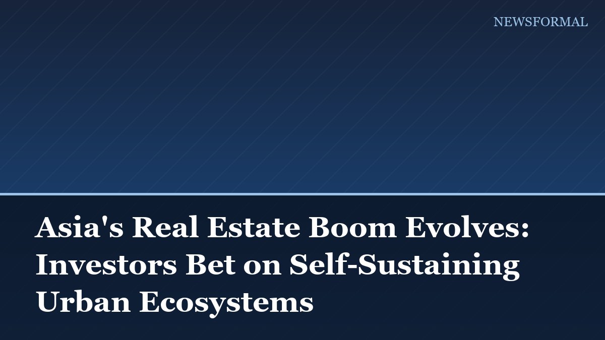 Asia's Real Estate Boom Evolves: Investors Bet on Self-Sustaining Urban Ecosystems