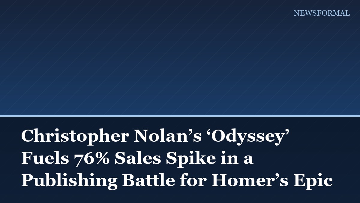 Christopher Nolan’s ‘Odyssey’ Fuels 76% Sales Spike in a Publishing Battle for Homer’s Epic