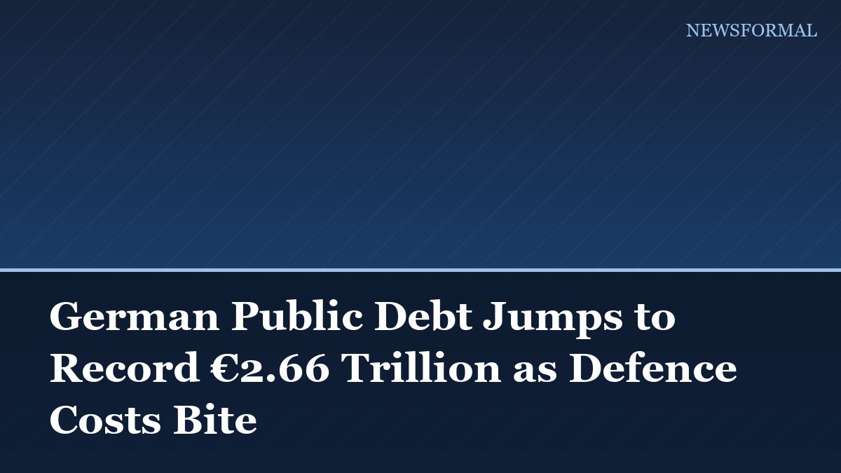 German Public Debt Jumps to Record €2.66 Trillion as Defence Costs Bite