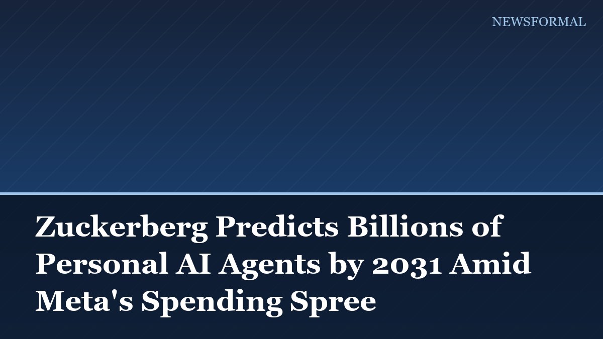 Zuckerberg Predicts Billions of Personal AI Agents by 2031 Amid Meta's Spending Spree