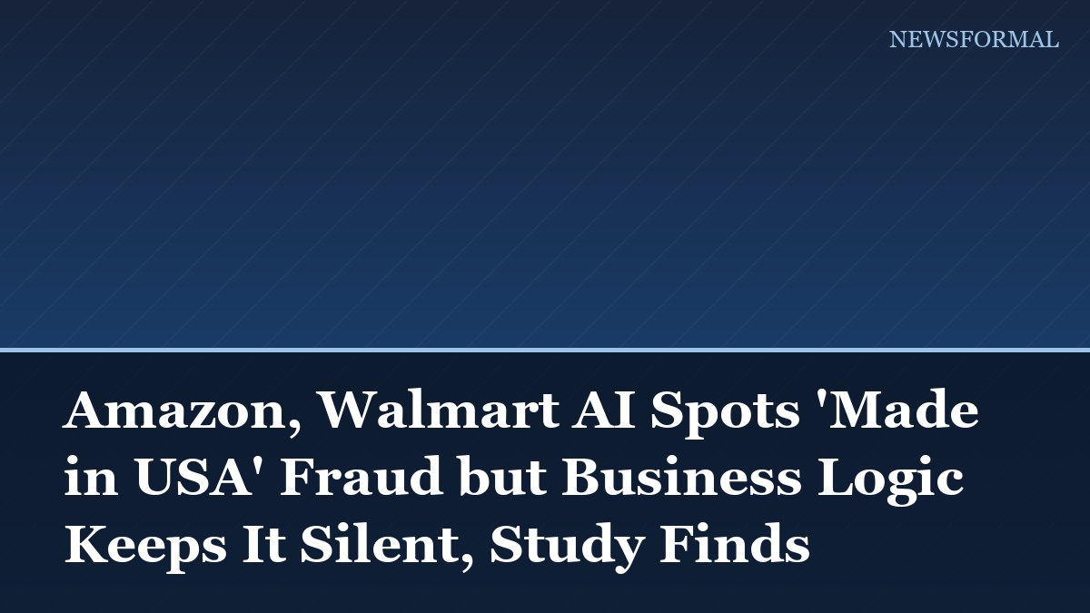 Amazon, Walmart AI Spots 'Made in USA' Fraud but Business Logic Keeps It Silent, Study Finds