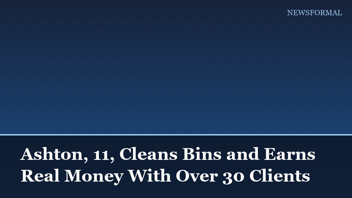 Ashton, 11, Cleans Bins and Earns Real Money With Over 30 Clients