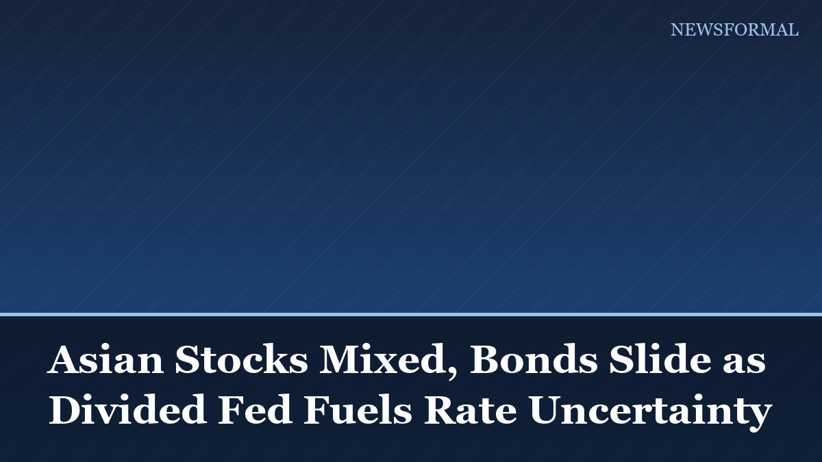 Asian Stocks Mixed, Bonds Slide as Divided Fed Fuels Rate Uncertainty