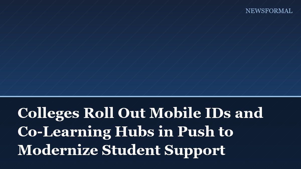 Colleges Roll Out Mobile IDs and Co-Learning Hubs in Push to Modernize Student Support