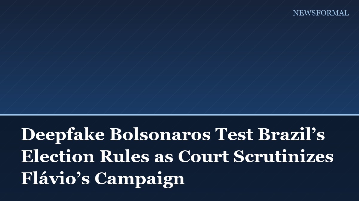 Deepfake Bolsonaros Test Brazil’s Election Rules as Court Scrutinizes Flávio’s Campaign