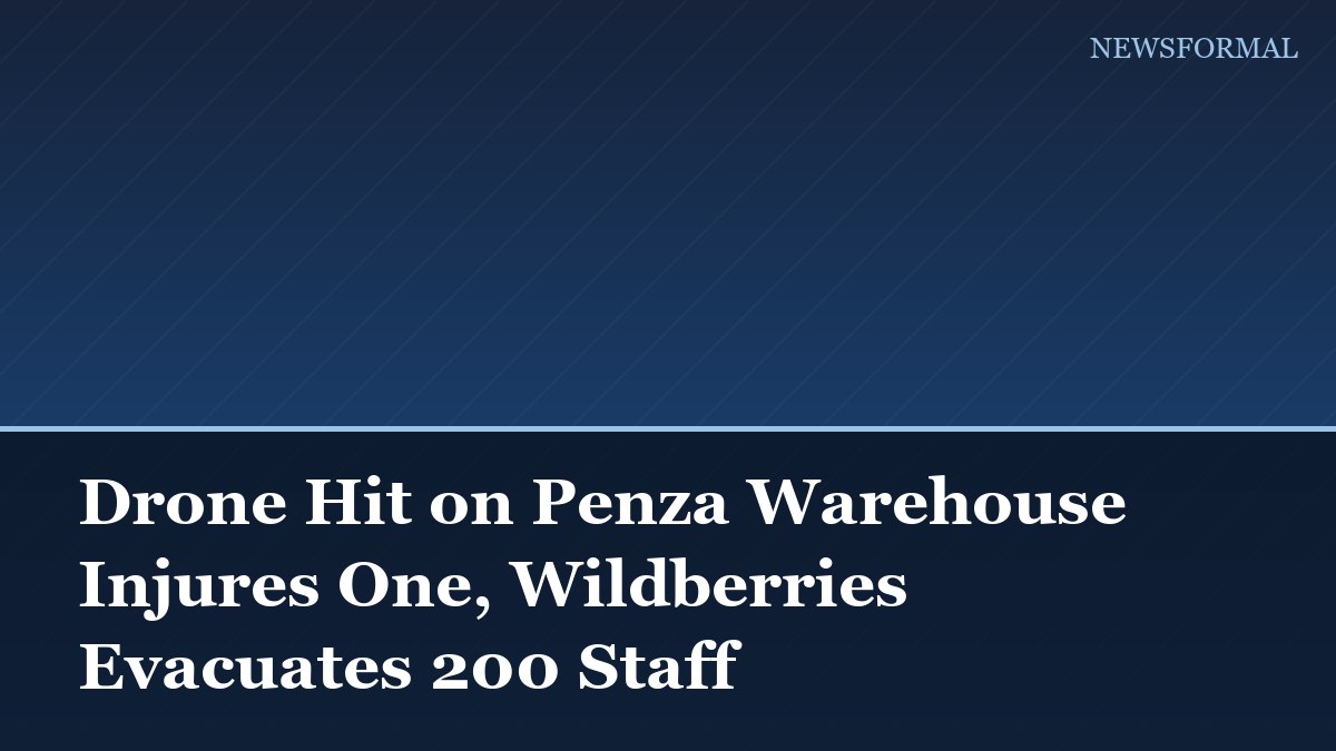 Drone Hit on Penza Warehouse Injures One, Wildberries Evacuates 200 Staff