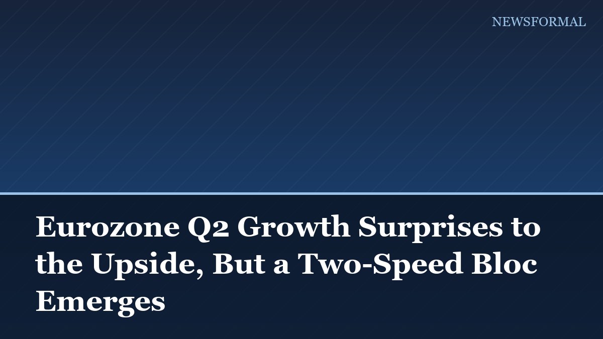 Eurozone Q2 Growth Surprises to the Upside, But a Two-Speed Bloc Emerges