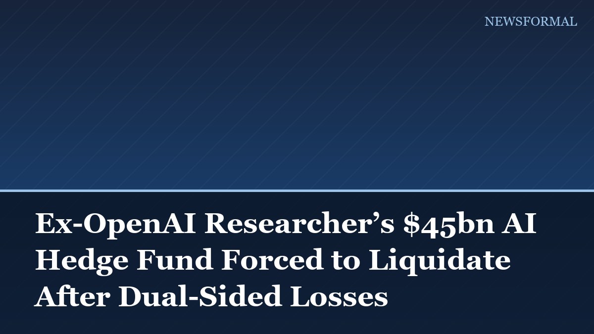 Ex-OpenAI Researcher’s $45bn AI Hedge Fund Forced to Liquidate After Dual-Sided Losses