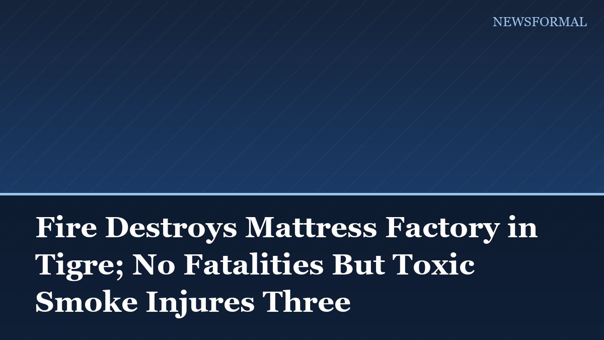 Fire Destroys Mattress Factory in Tigre; No Fatalities But Toxic Smoke Injures Three