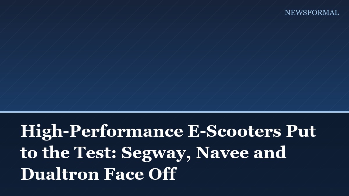 High-Performance E-Scooters Put to the Test: Segway, Navee and Dualtron Face Off