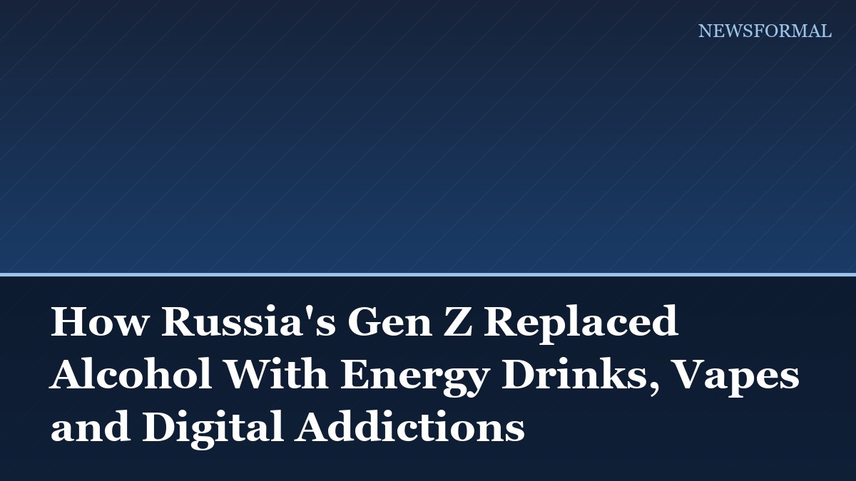 How Russia's Gen Z Replaced Alcohol With Energy Drinks, Vapes and Digital Addictions