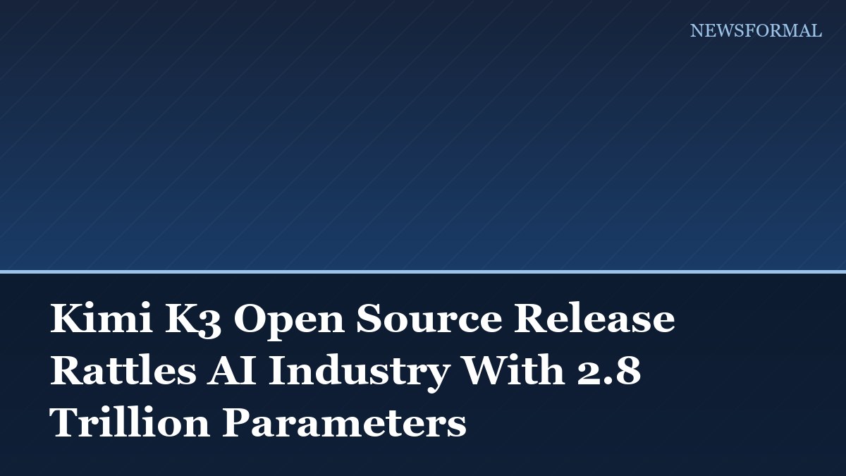 Kimi K3 Open Source Release Rattles AI Industry With 2.8 Trillion Parameters