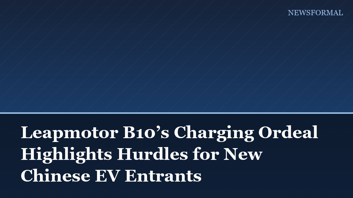 Leapmotor B10’s Charging Ordeal Highlights Hurdles for New Chinese EV Entrants