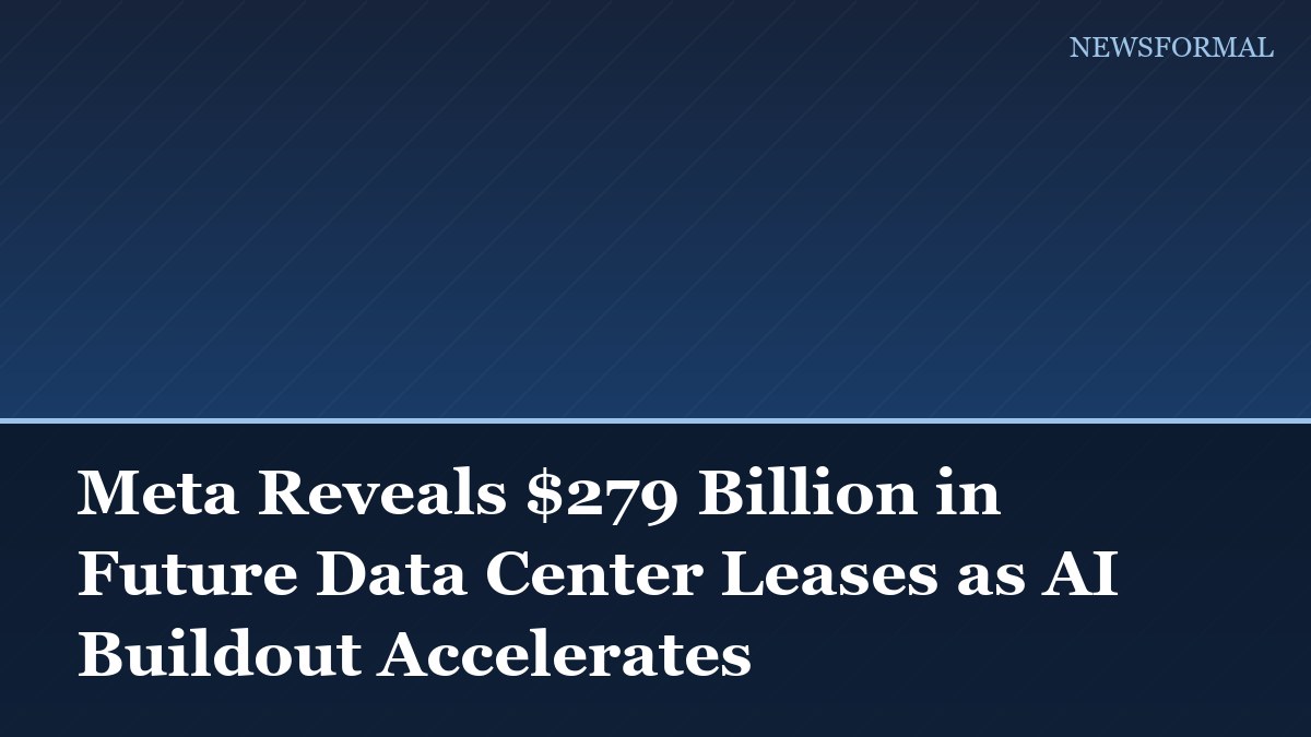 Meta Reveals $279 Billion in Future Data Center Leases as AI Buildout Accelerates