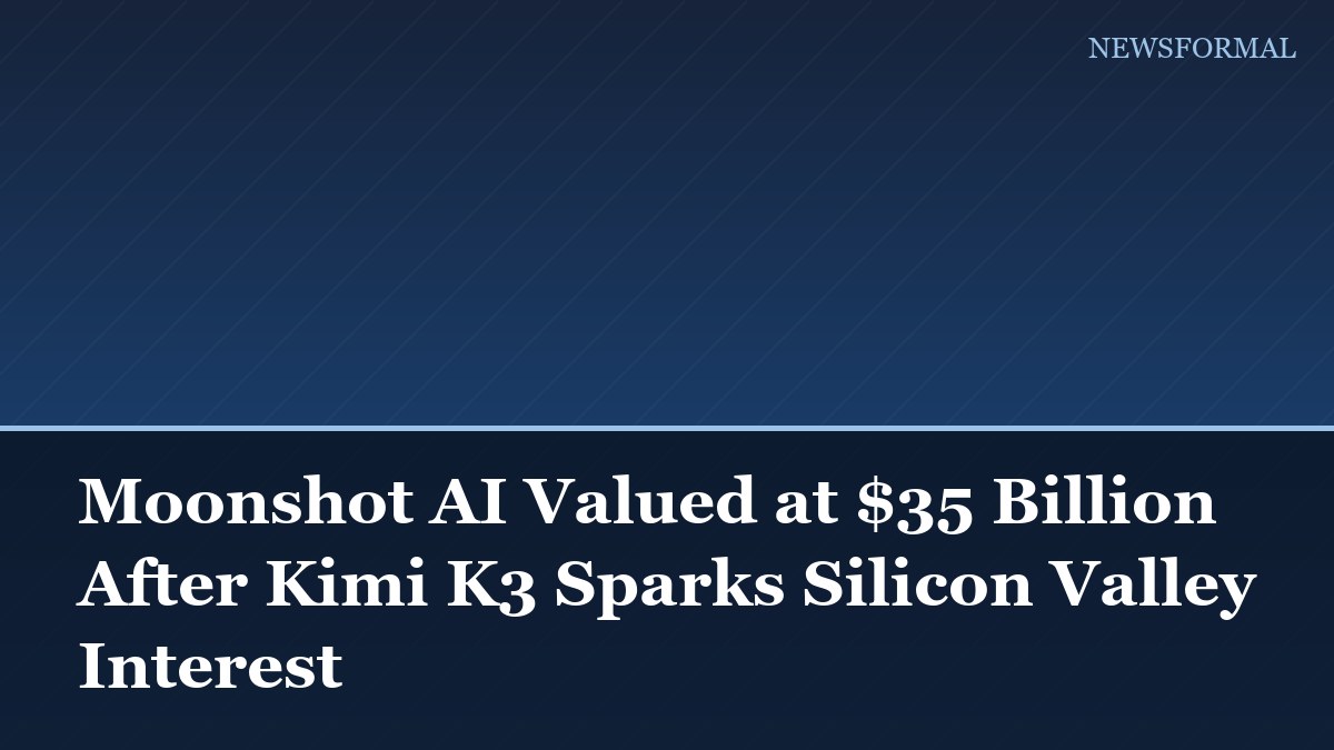 Moonshot AI Valued at $35 Billion After Kimi K3 Sparks Silicon Valley Interest
