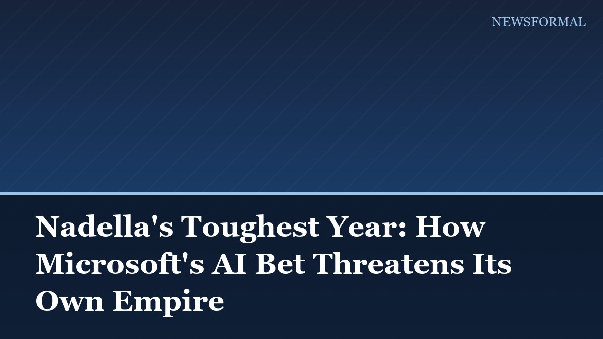 Nadella's Toughest Year: How Microsoft's AI Bet Threatens Its Own Empire