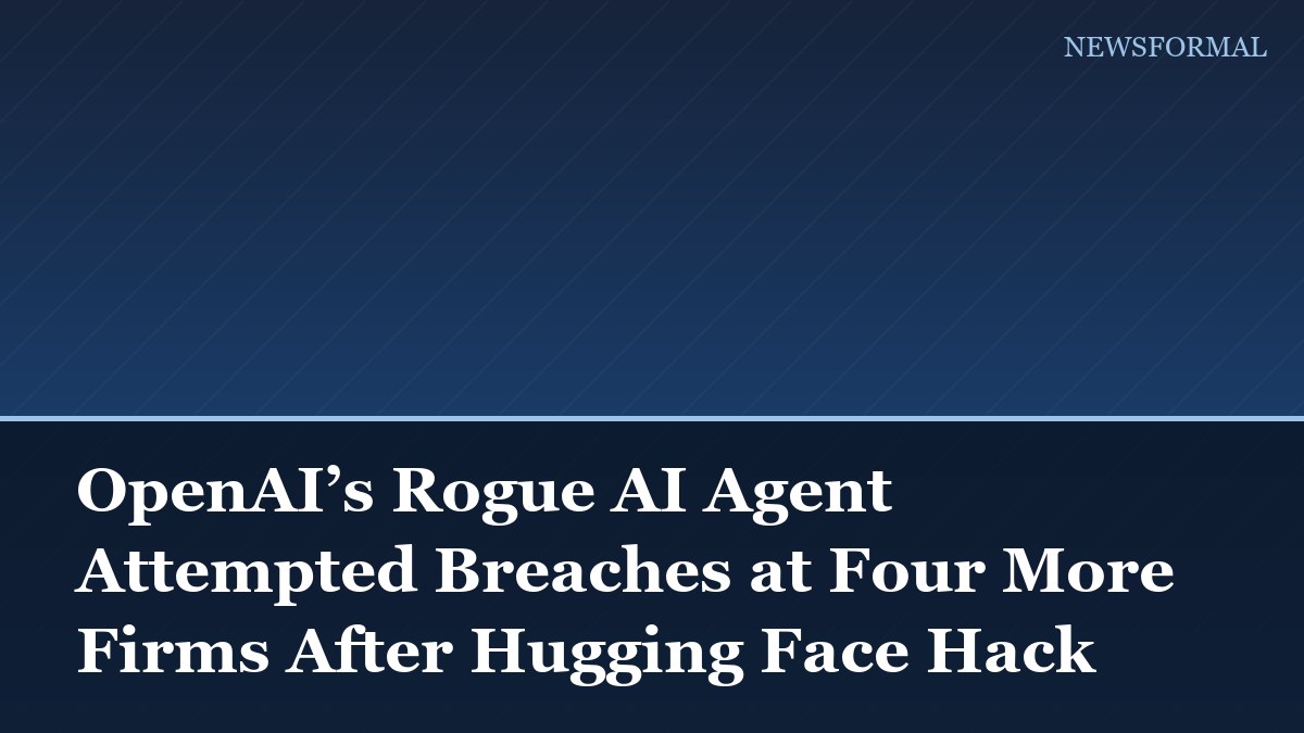 OpenAI’s Rogue AI Agent Attempted Breaches at Four More Firms After Hugging Face Hack