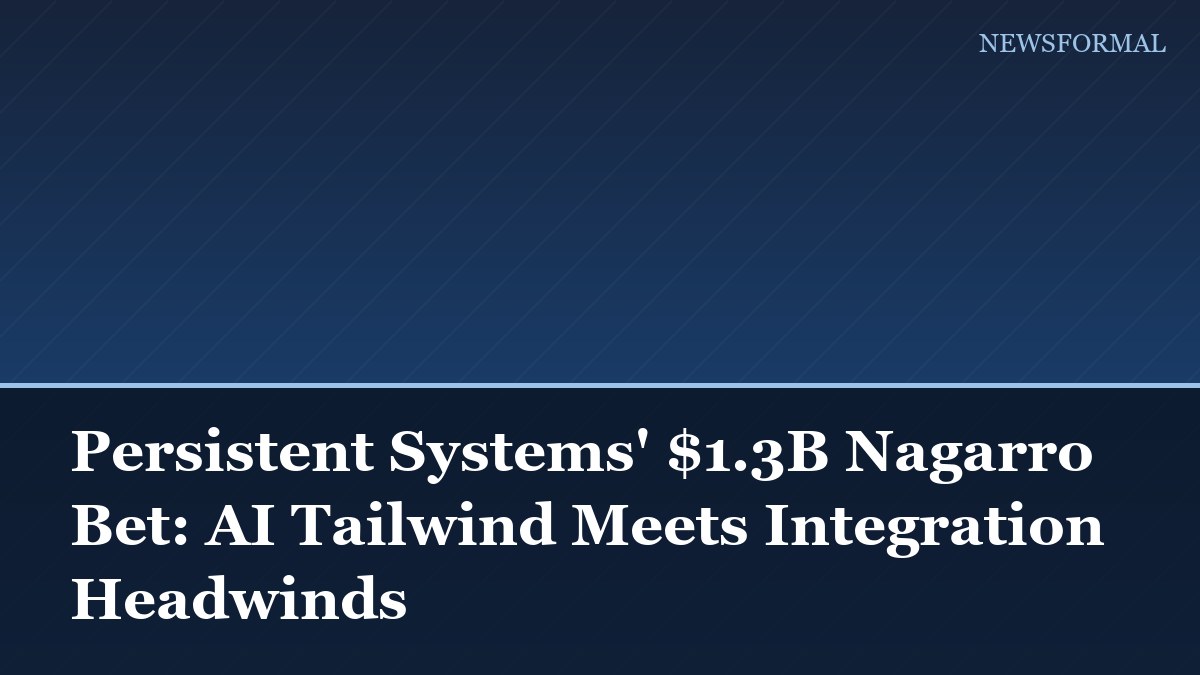 Persistent Systems' $1.3B Nagarro Bet: AI Tailwind Meets Integration Headwinds