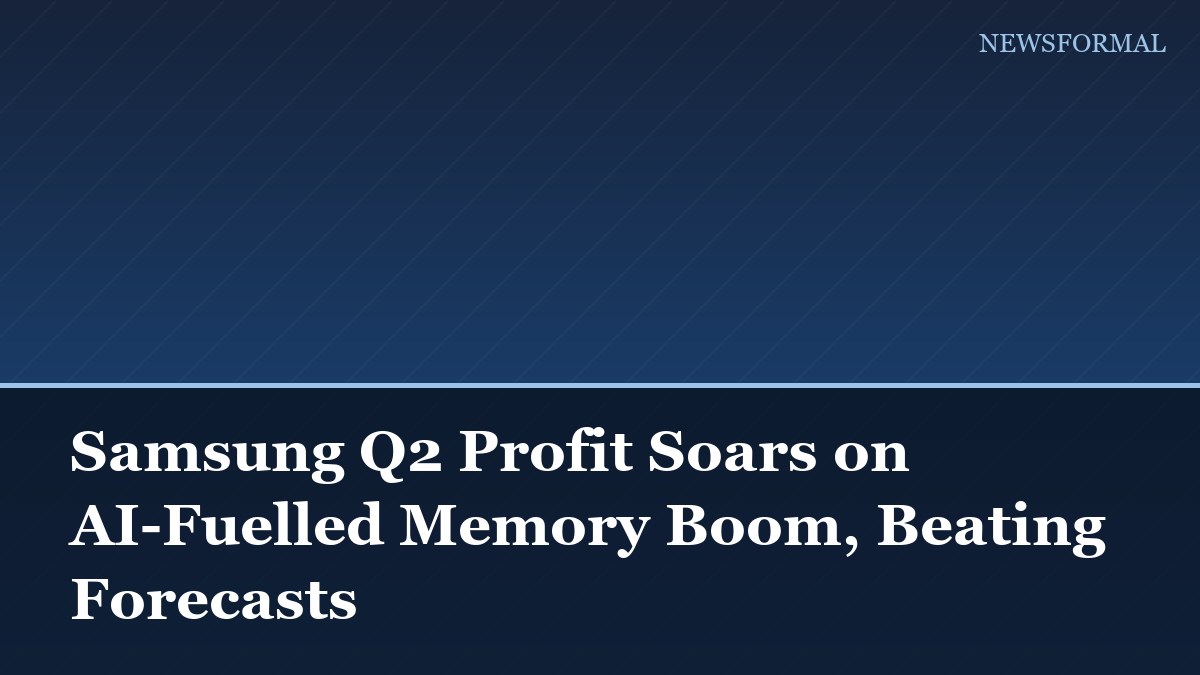 Samsung Q2 Profit Soars on AI-Fuelled Memory Boom, Beating Forecasts