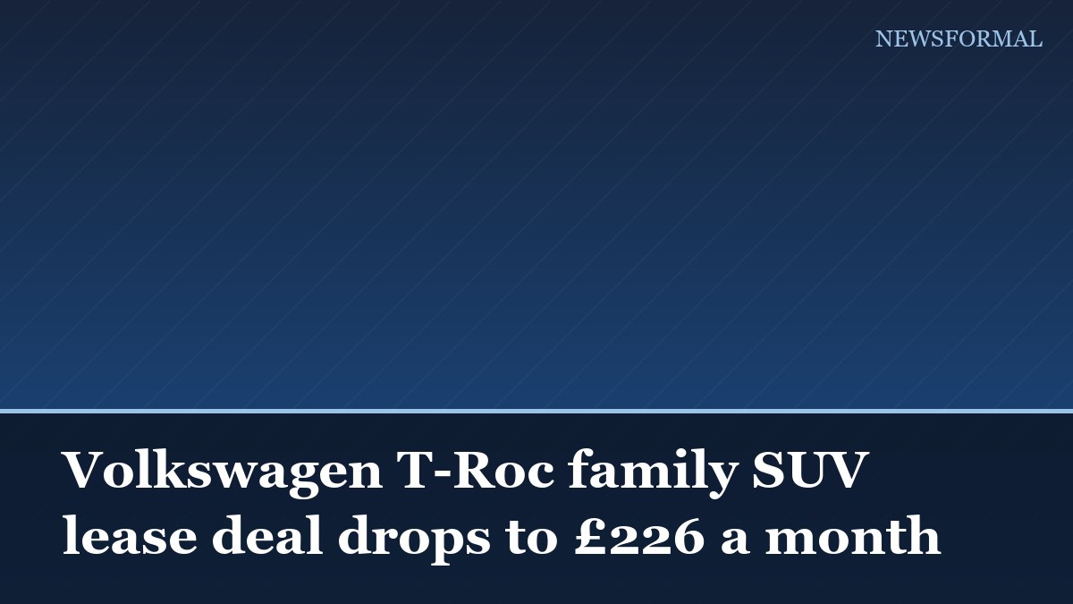 Volkswagen T-Roc family SUV lease deal drops to £226 a month