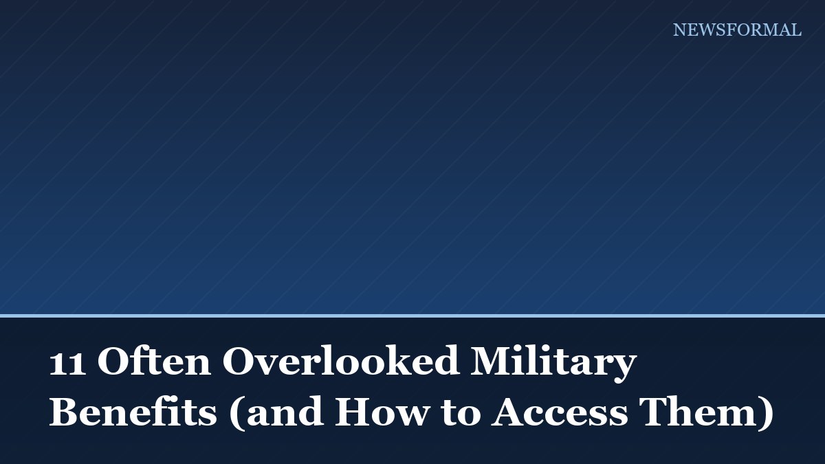 11 Often Overlooked Military Benefits (and How to Access Them)
