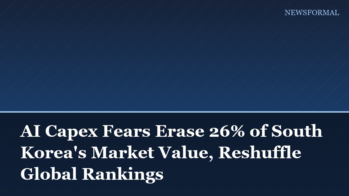 AI Capex Fears Erase 26% of South Korea's Market Value, Reshuffle Global Rankings