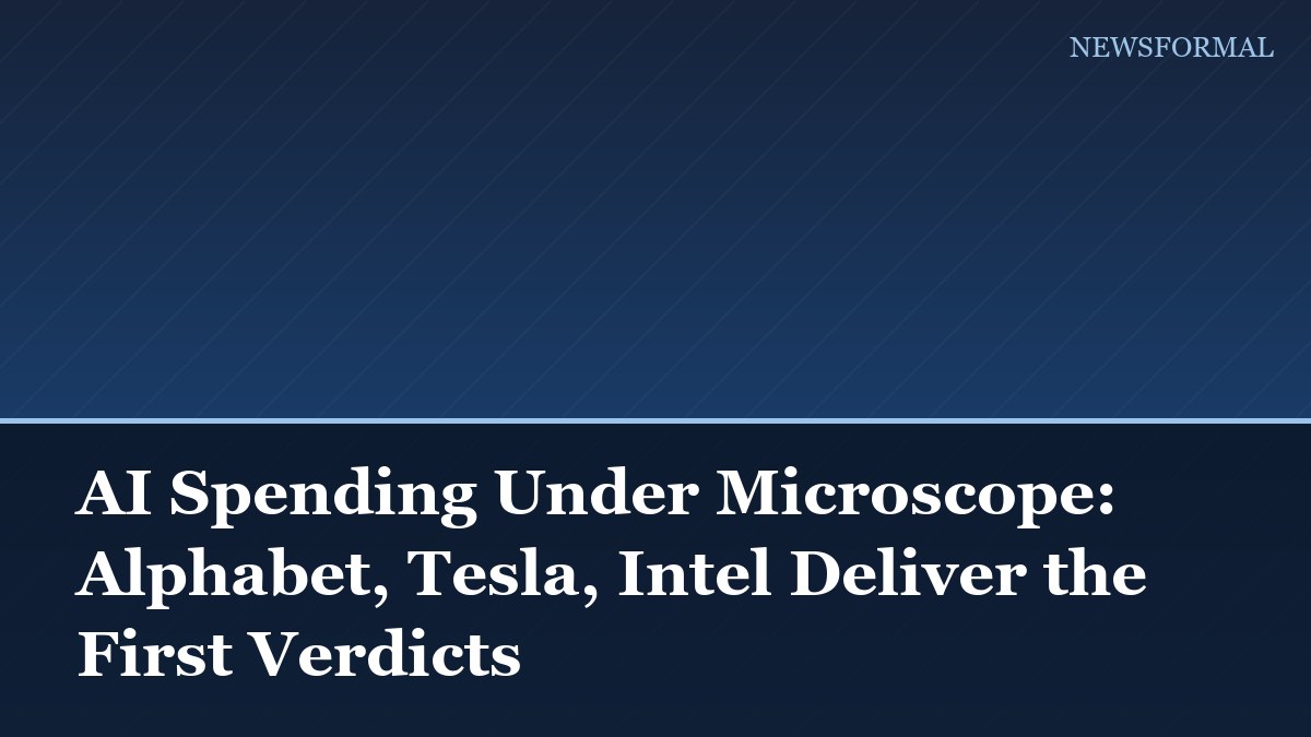 AI Spending Under Microscope: Alphabet, Tesla, Intel Deliver the First Verdicts