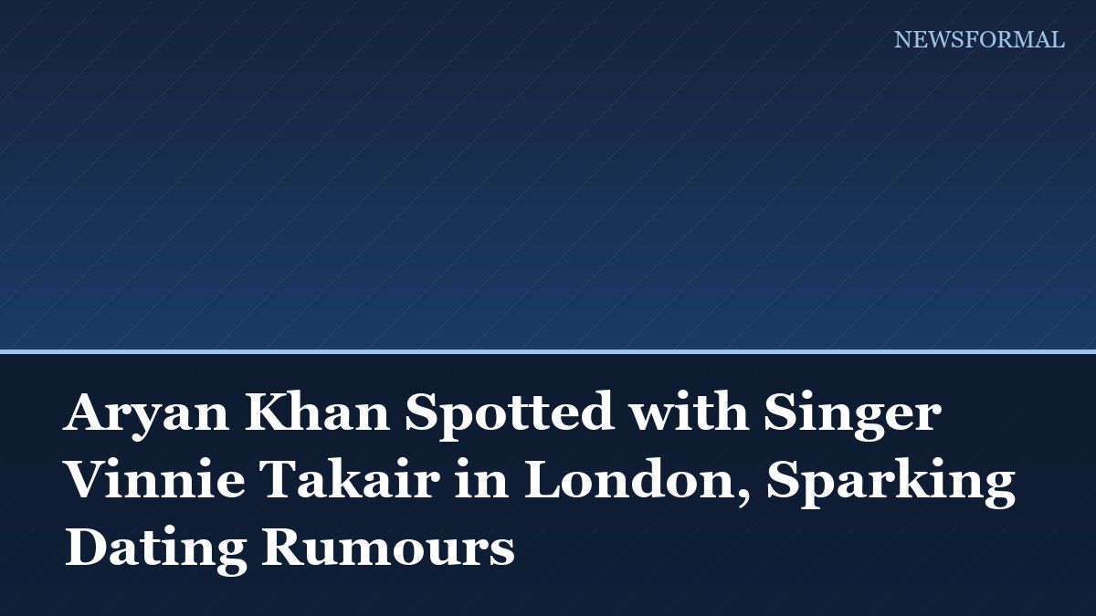 Aryan Khan Spotted with Singer Vinnie Takair in London, Sparking Dating Rumours