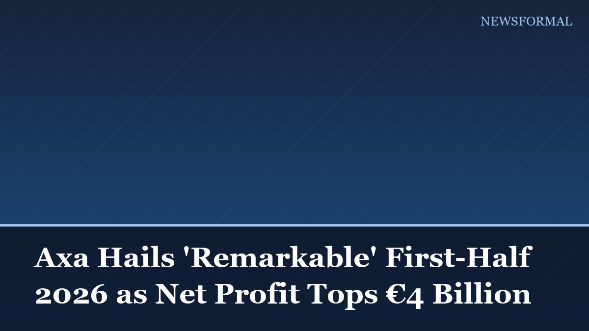Axa Hails 'Remarkable' First-Half 2026 as Net Profit Tops €4 Billion