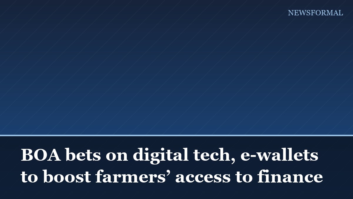 BOA bets on digital tech, e-wallets to boost farmers’ access to finance
