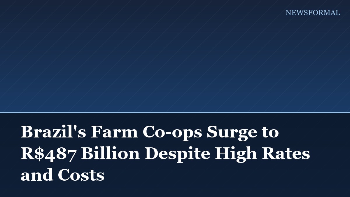 Brazil's Farm Co-ops Surge to R$487 Billion Despite High Rates and Costs
