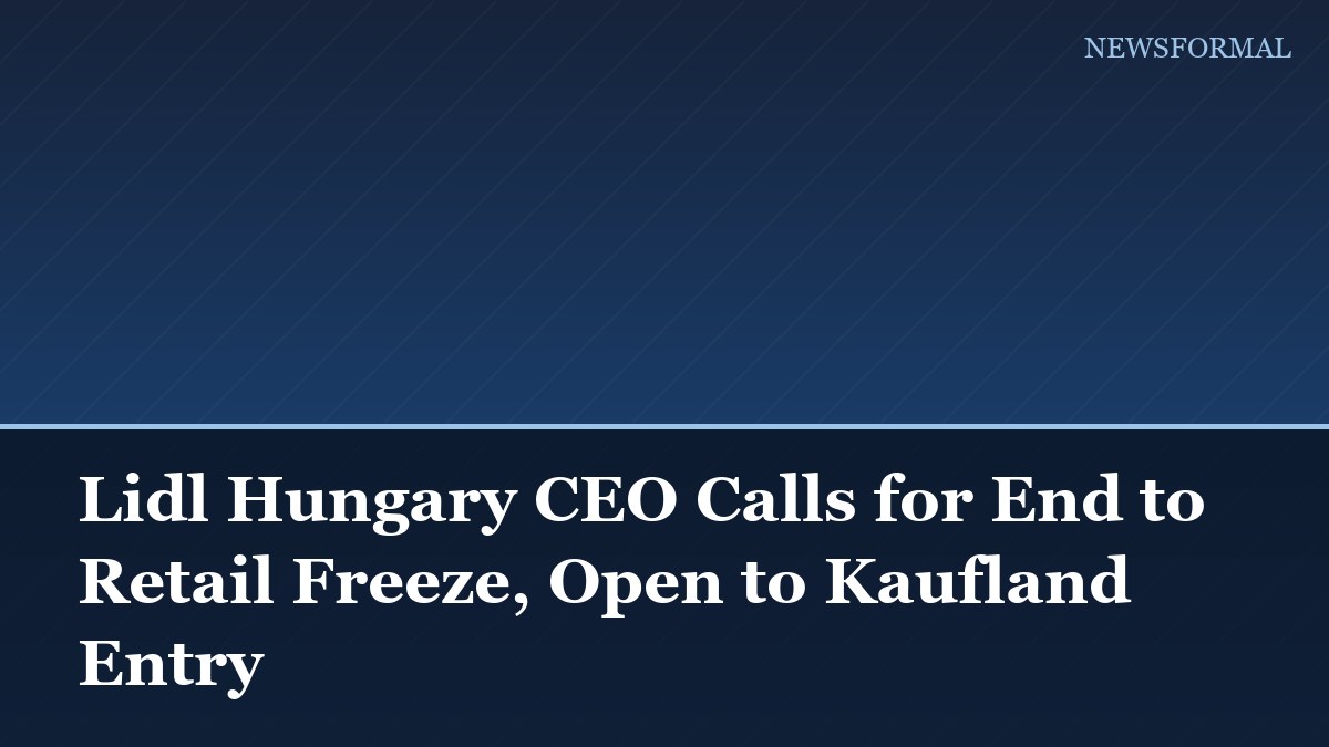 Lidl Hungary CEO Calls for End to Retail Freeze, Open to Kaufland Entry