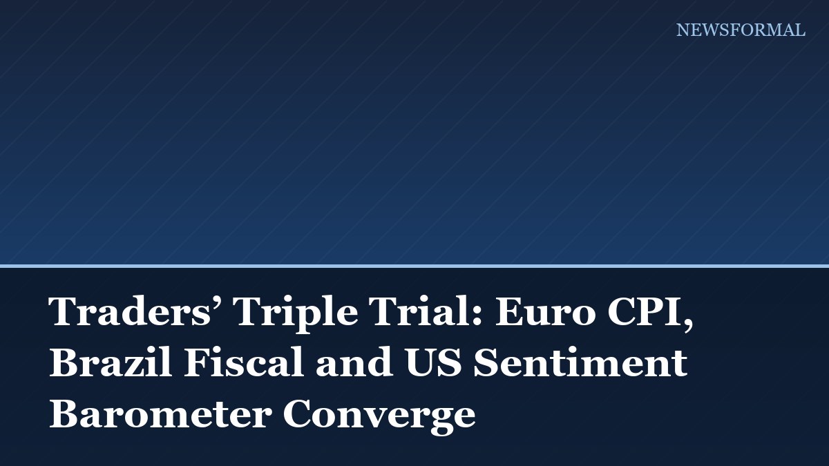 Traders’ Triple Trial: Euro CPI, Brazil Fiscal and US Sentiment Barometer Converge