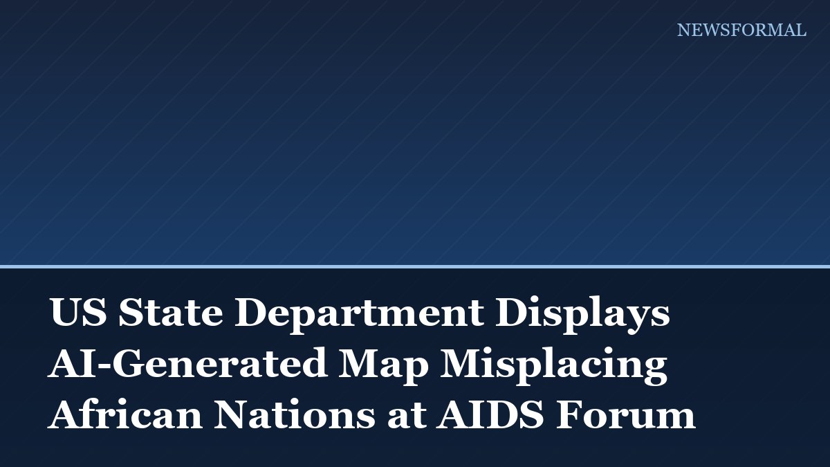 US State Department Displays AI-Generated Map Misplacing African Nations at AIDS Forum