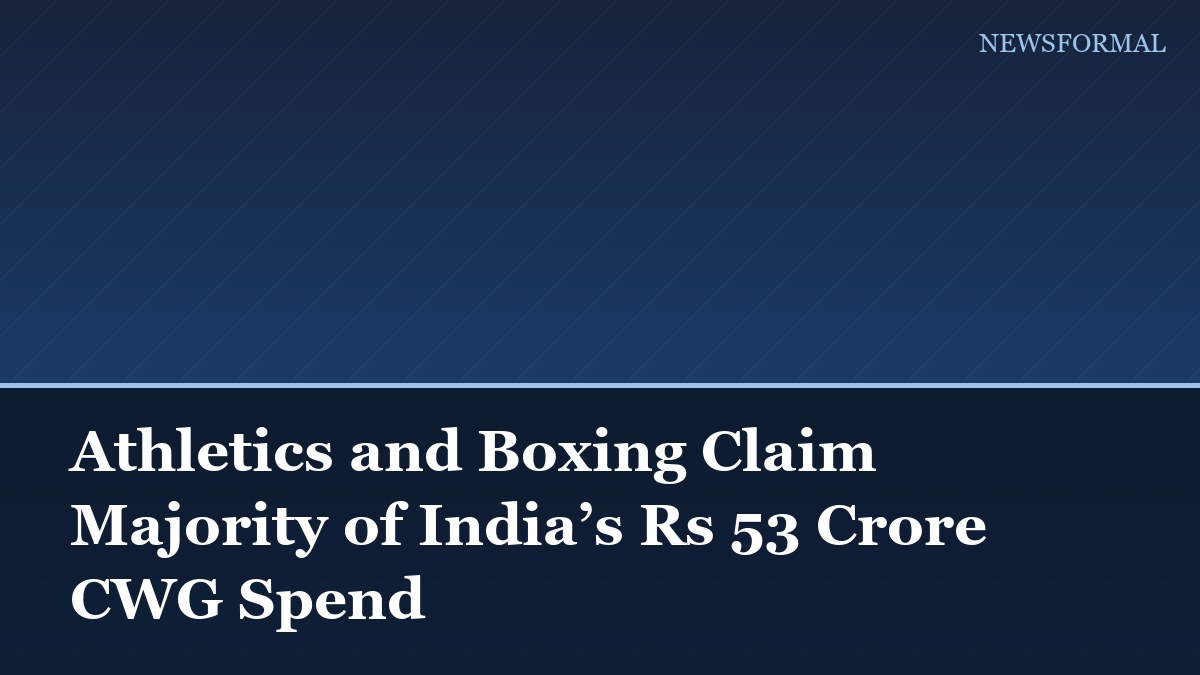 Athletics and Boxing Claim Majority of India’s Rs 53 Crore CWG Spend