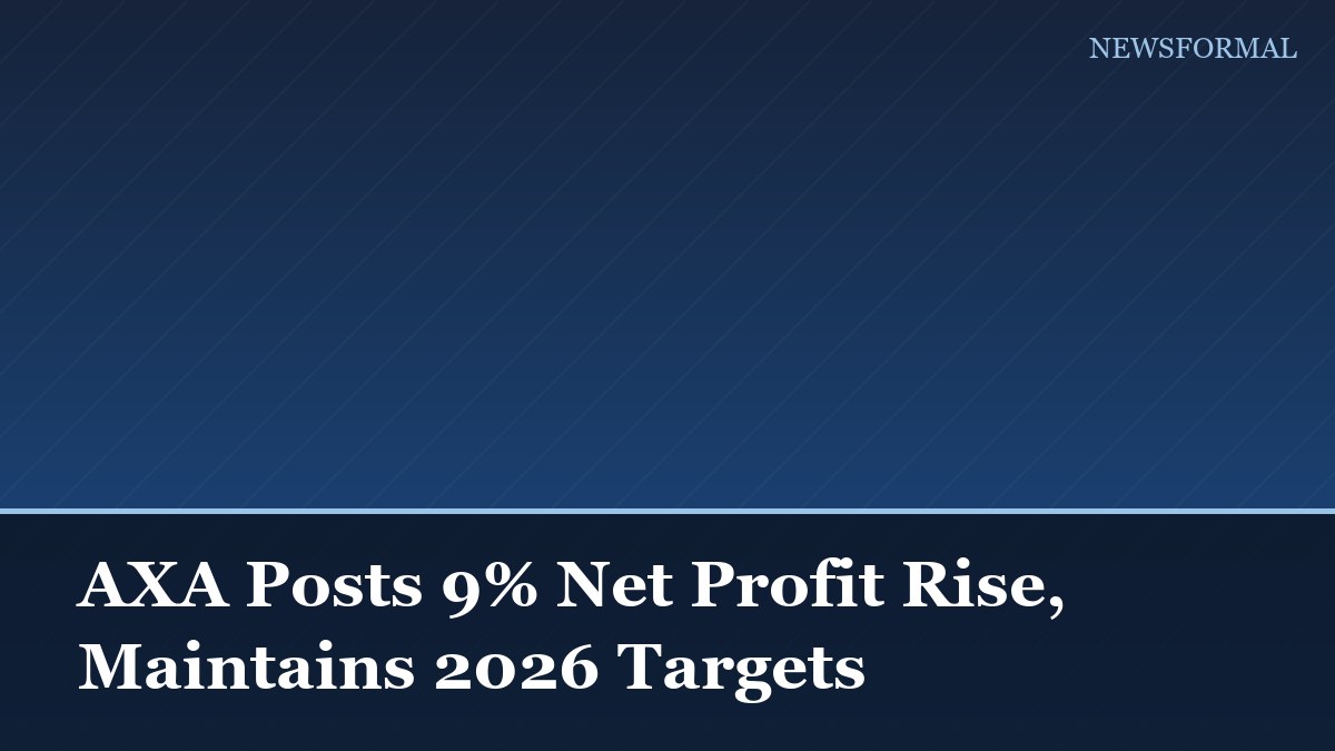 AXA Posts 9% Net Profit Rise, Maintains 2026 Targets