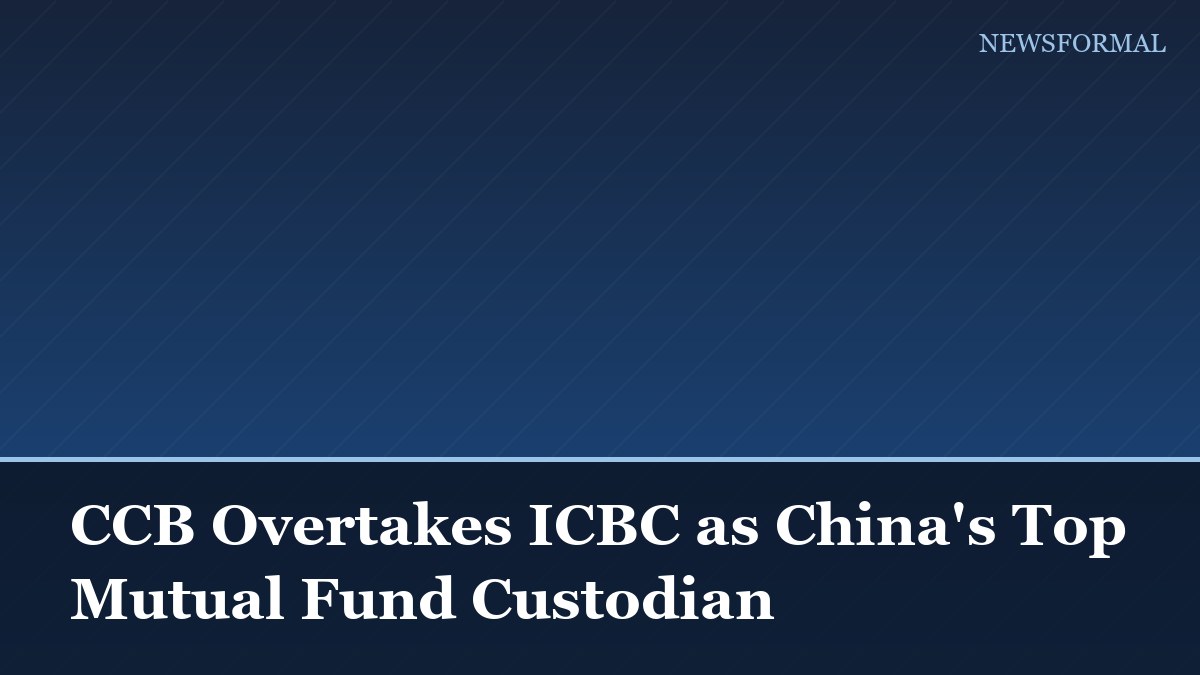 CCB Overtakes ICBC as China's Top Mutual Fund Custodian