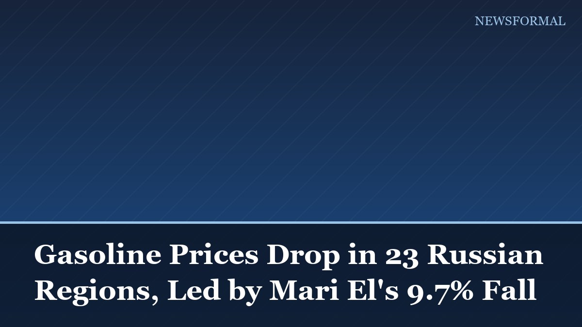 Gasoline Prices Drop in 23 Russian Regions, Led by Mari El's 9.7% Fall
